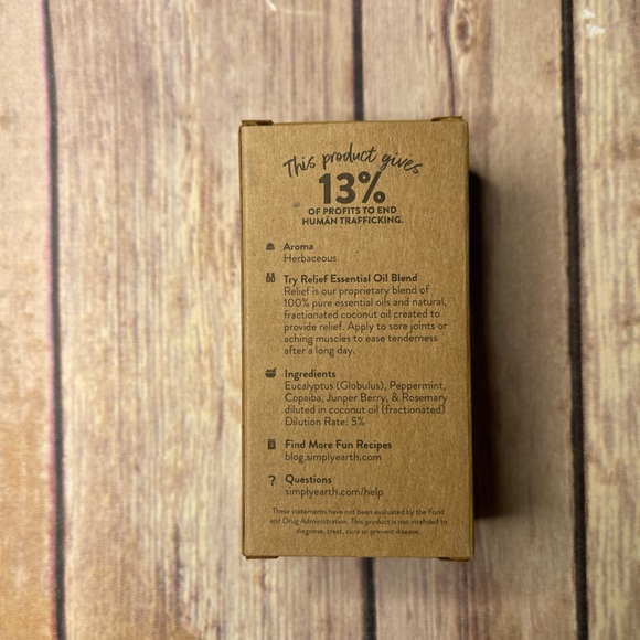 Simply Earth Relief Essential Oil Blend Roll On - Picture 5 of 5